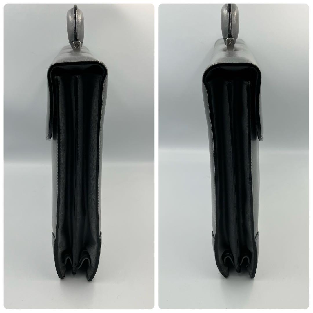 【希少カラー】Valextra ブリーフケース　ビジネスバッグ　2室　グレー