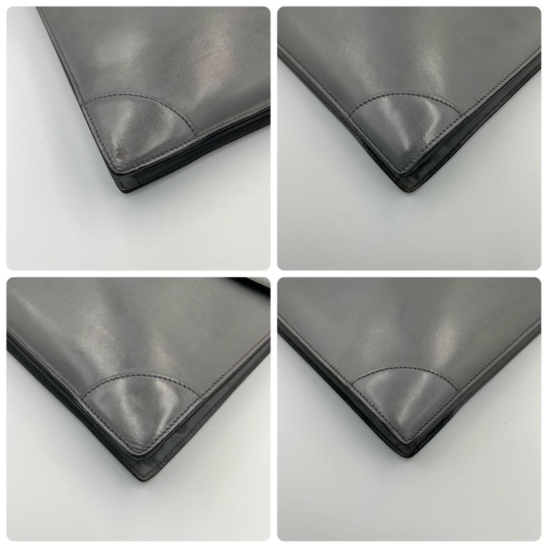 【希少カラー】Valextra ブリーフケース　ビジネスバッグ　2室　グレー