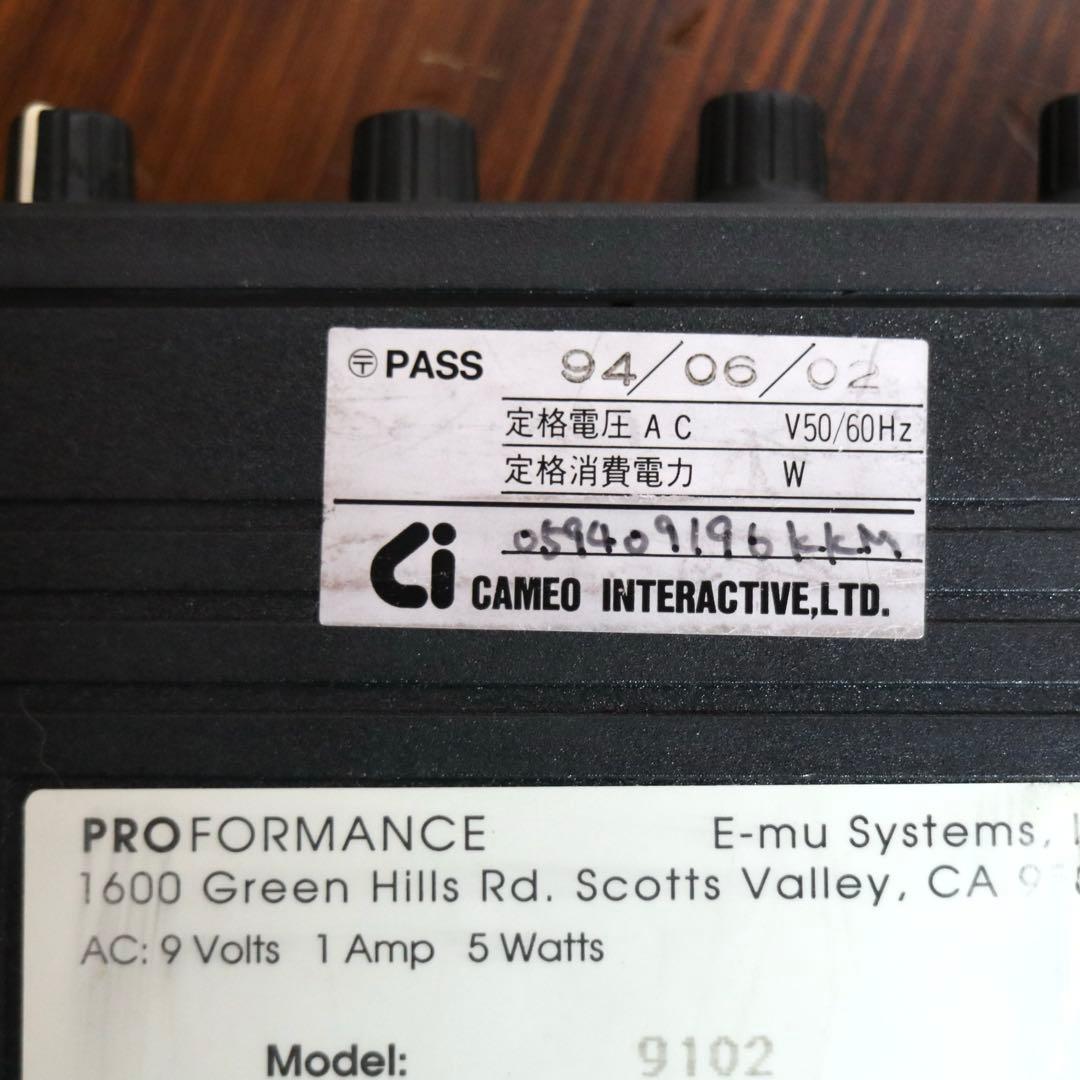 【希少】E-MU USA製 PROFORMANCE MIDI音源 94年 動作品