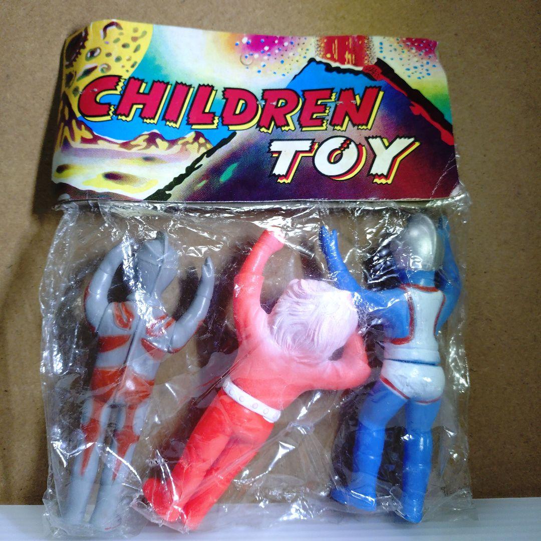 無版権 パチソフビ 3体セット 未開封 シルバー仮面 ライオン丸 ウルトラマンA