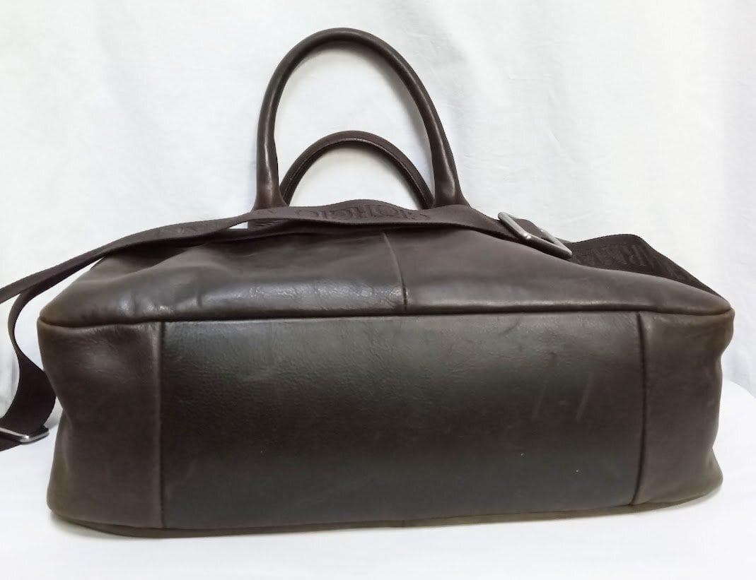 ジョルジオ・アルマーニ☆レザー 2WAY ビジネスバッグ