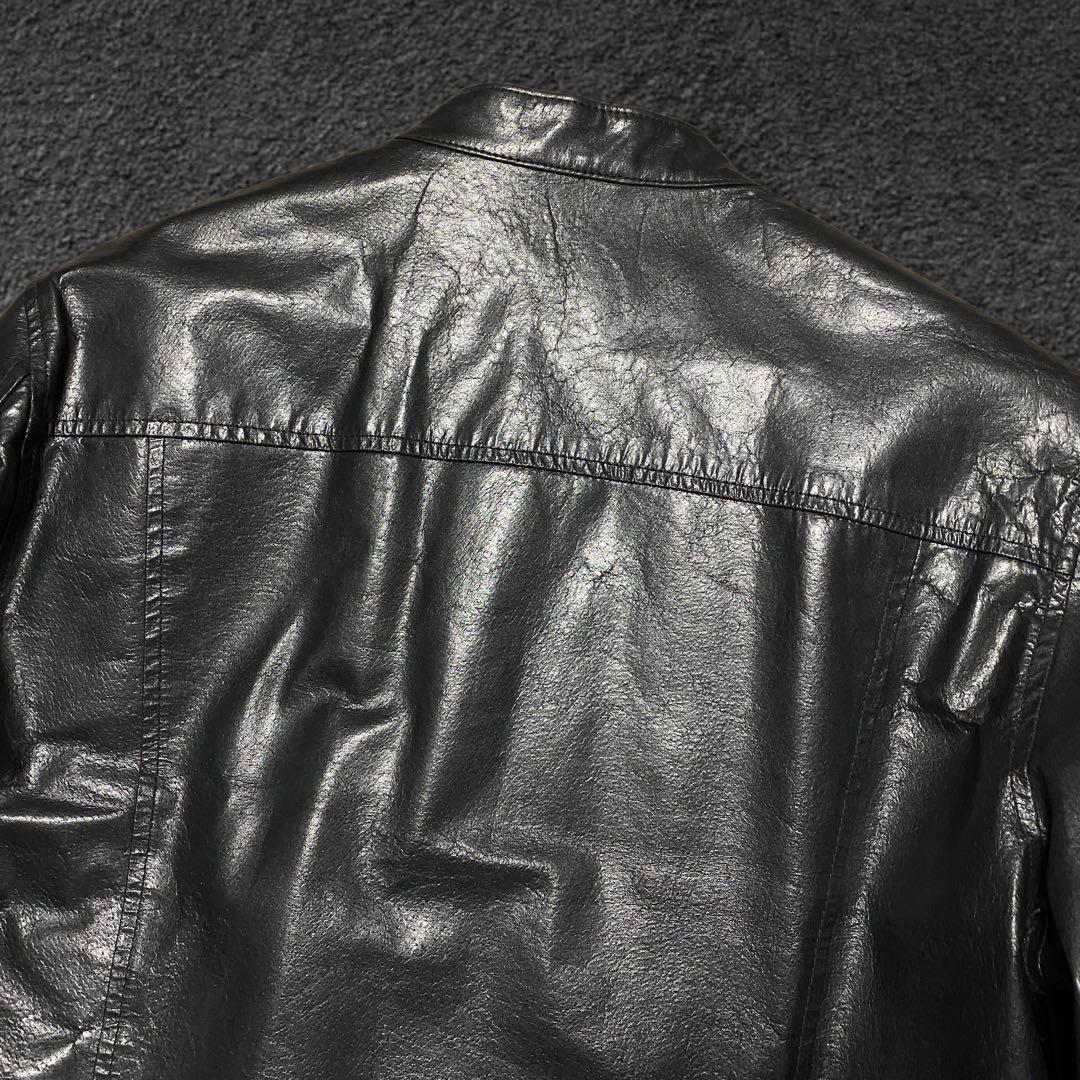ジャケット・アウター FICCE crocodile embossed leather jacket