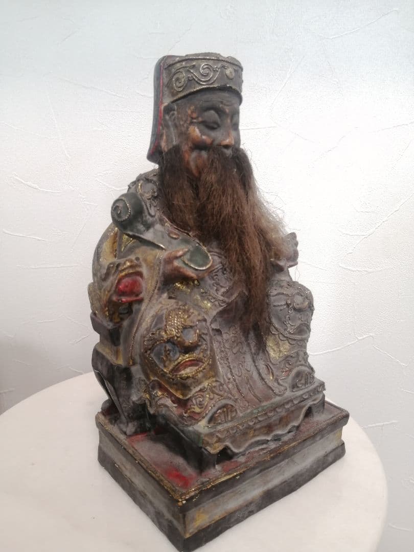 骨董 福徳正神 木彫 木像