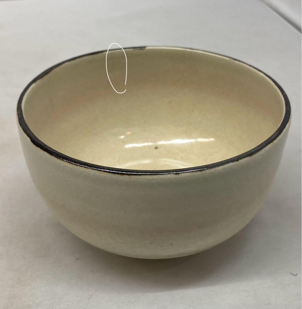 B410b「繪変 汲出」茶碗4個　白井半七造　元箱付(5個入り用？)キズ有り