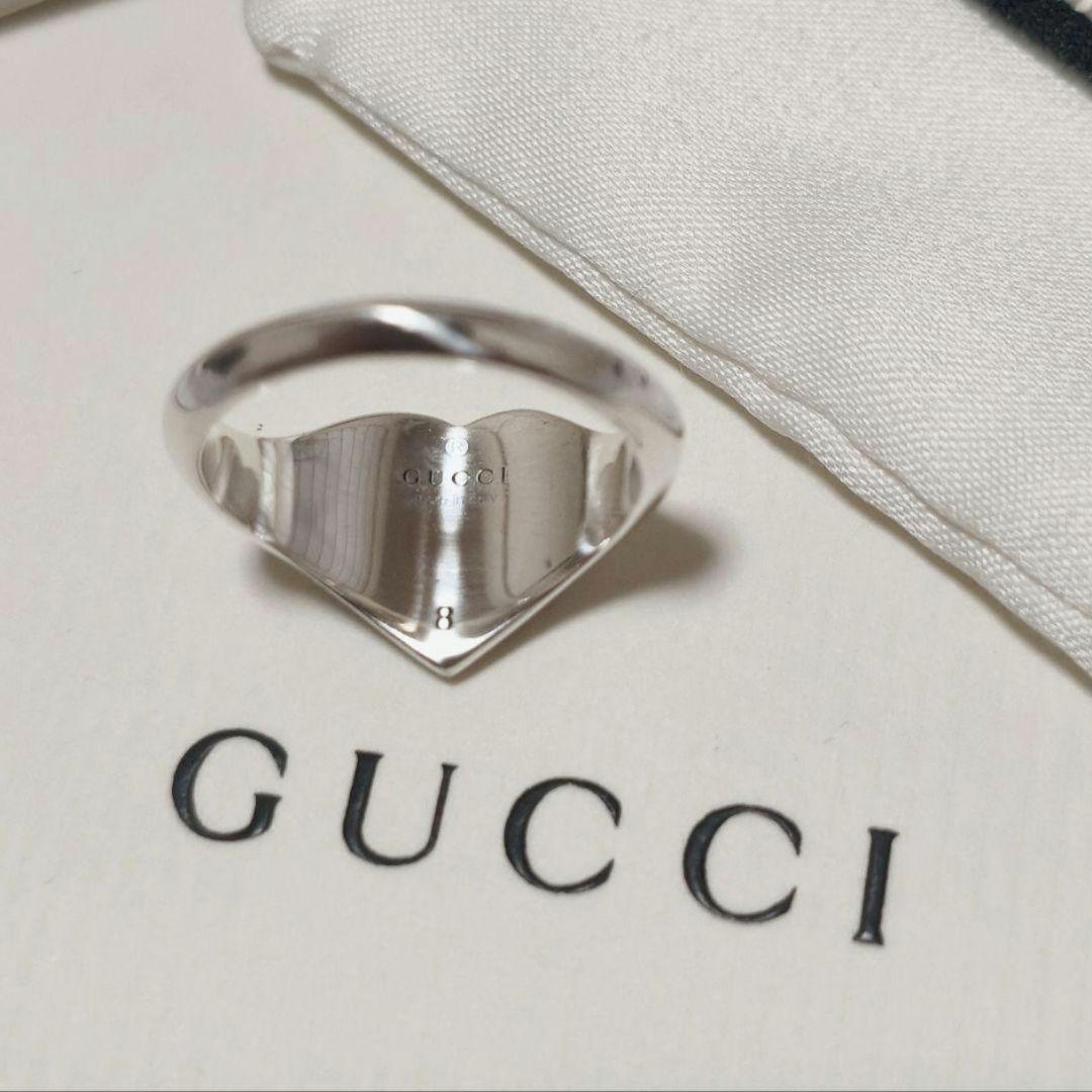 【未使用✨】GUCCI リング ハート インターロッキング 8号