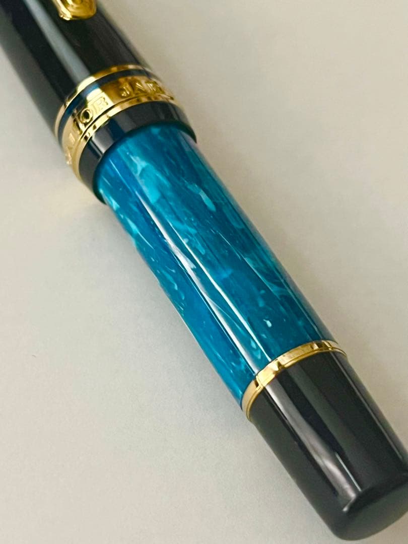 セーラー ランコントル 万年筆 ラメールブルー 限定 プロギアスリムミニ EF