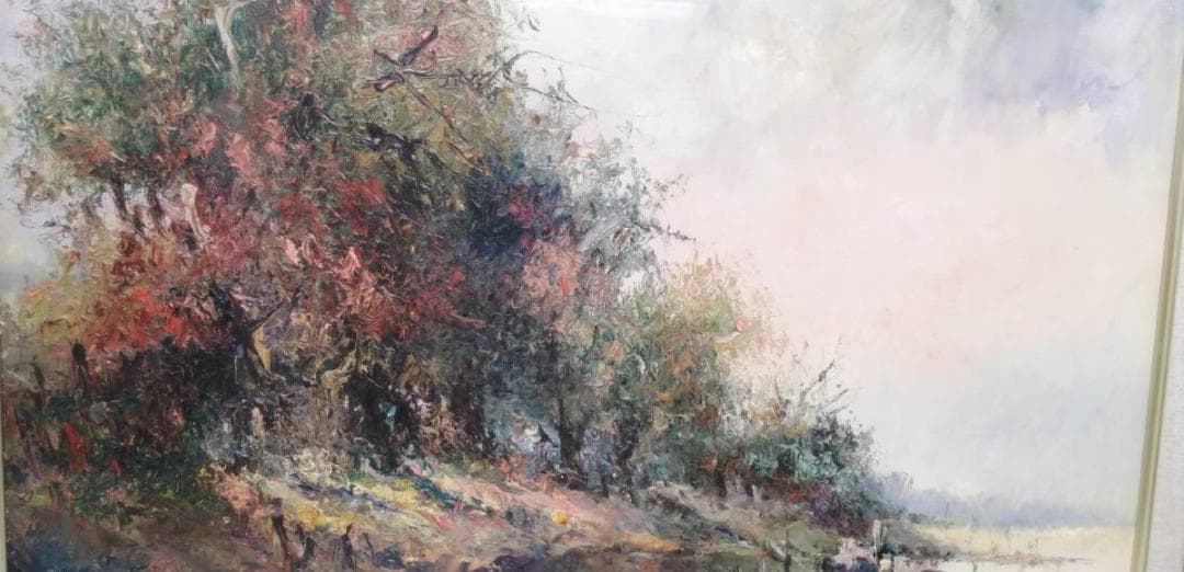 40%【真作】 アンナ・オルシェウスカ 風景 1988年 ポーランド N-9