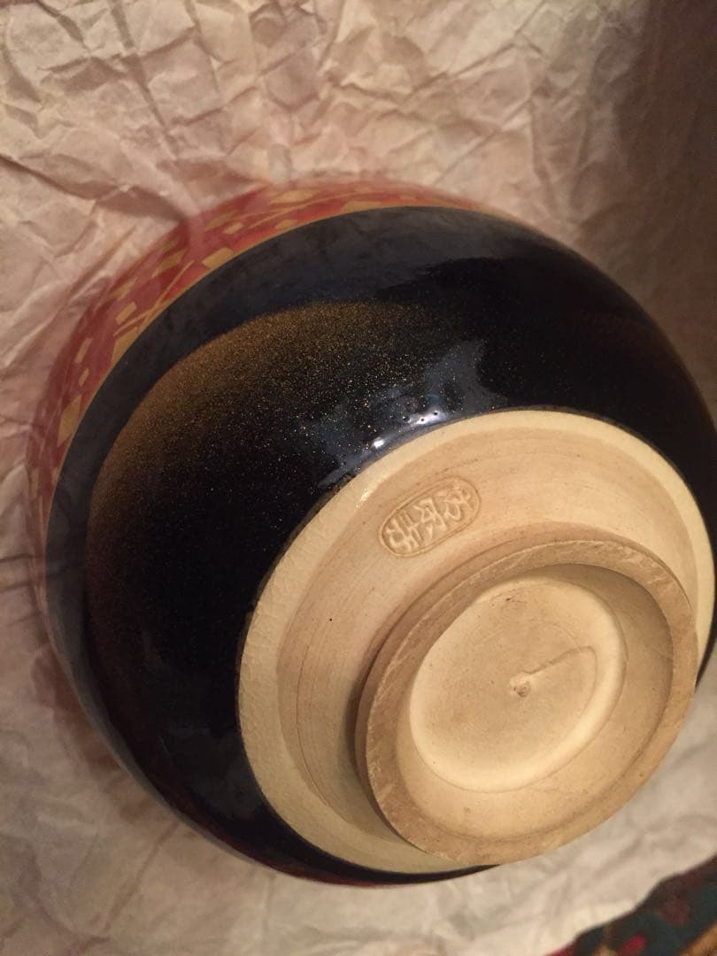 値下げキャンペーン☆京焼き☆抹茶茶碗☆清関寺窯☆杉田祥平☆金箔