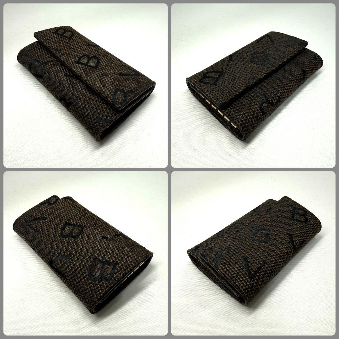 【新品未使用】ブルガリ BVLGARI 6連キーケース ダークブラウン 専用箱付