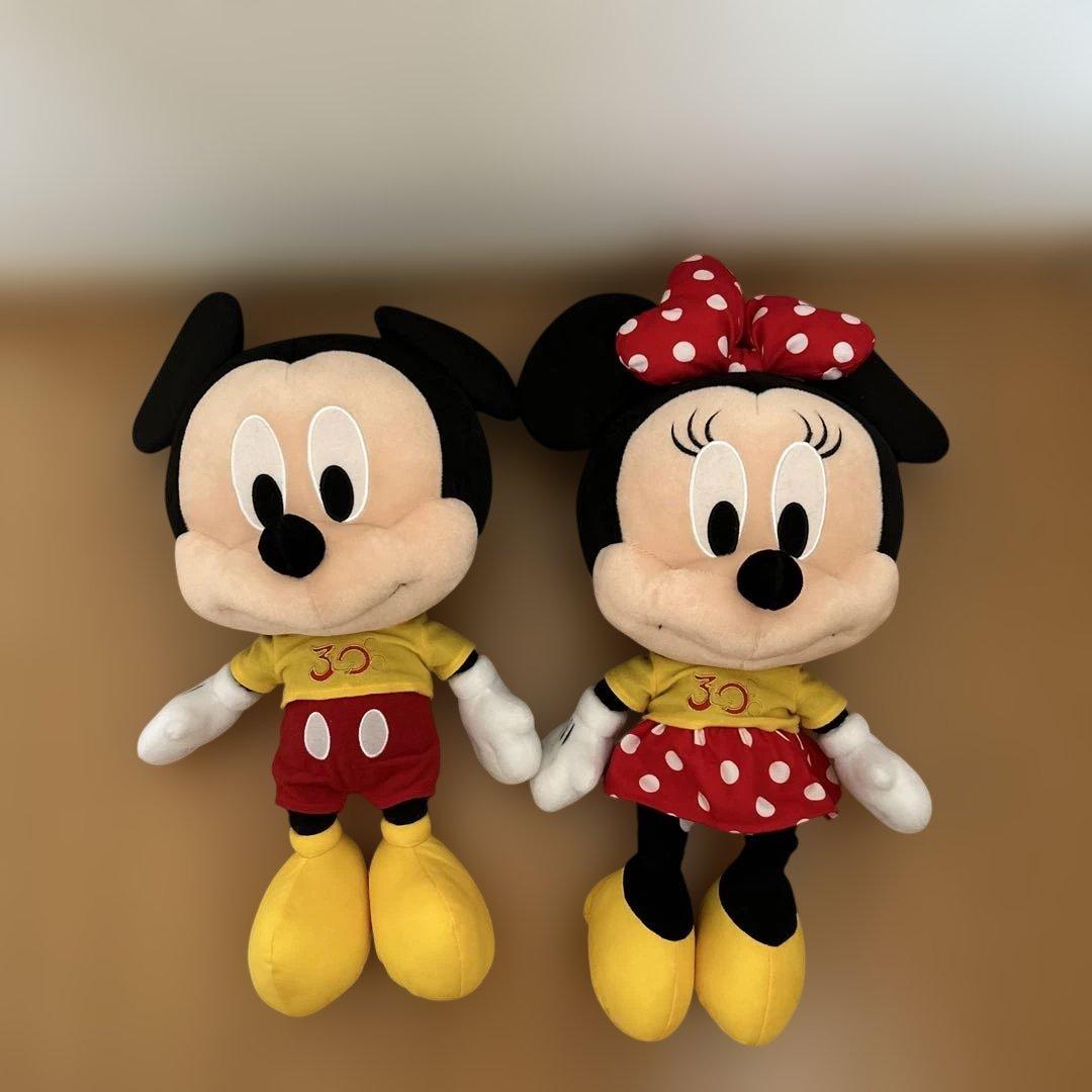 限定ミッキー・ミニー ぬいぐるみセット 30周年