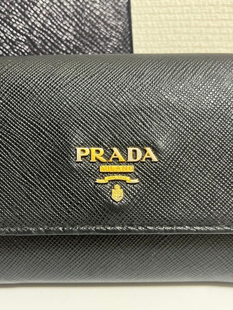 PRADA サフィアーノ　マルチカラー　二つ折り財布