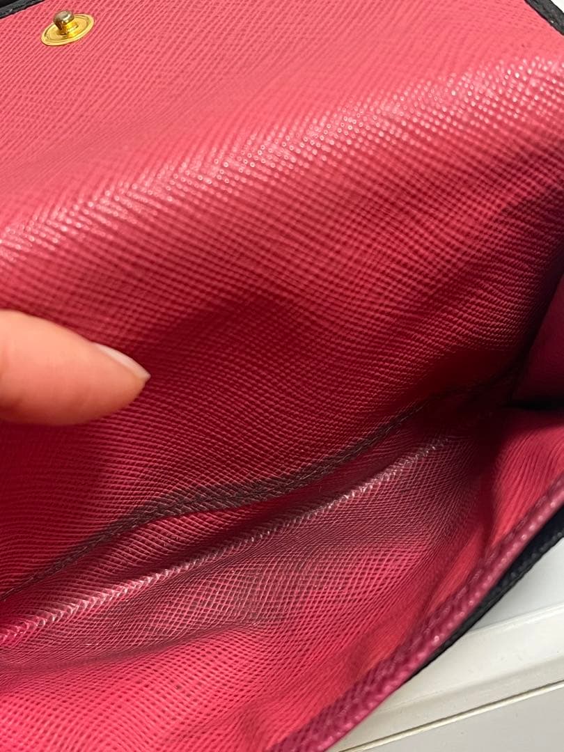 PRADA サフィアーノ　マルチカラー　二つ折り財布