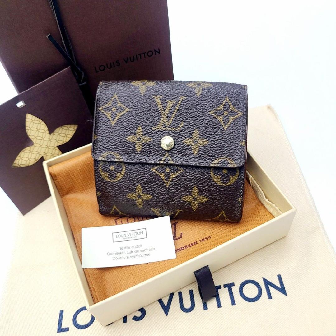 ルイヴィトン モノグラム Wホック財布 ポルトモネビエ カルトクレディ