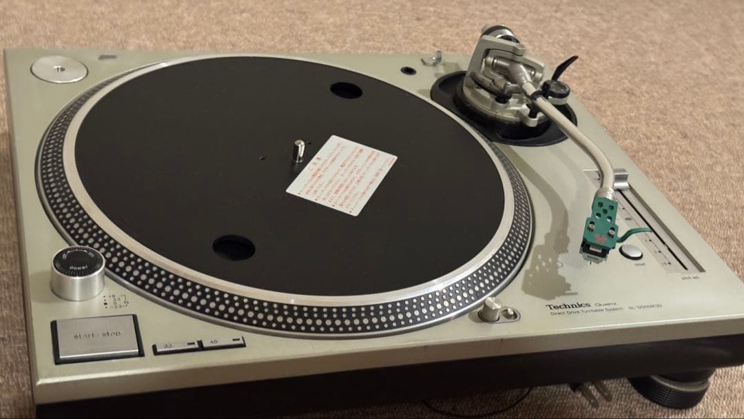 り*り様 Technics SL-1200MK3Dターンテーブル 起動、接続は確