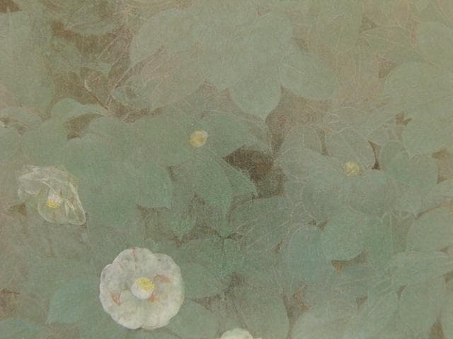 松本高明、【椿】、希少な額装用画集より、新品額装付、状態良好