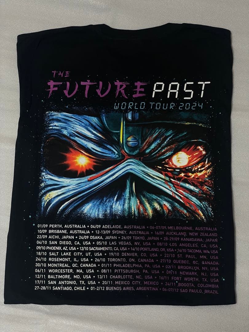 [新品未使用 ]IRON MAIDEN Tシャツ 2024年ワールドツアー（Ｌ）