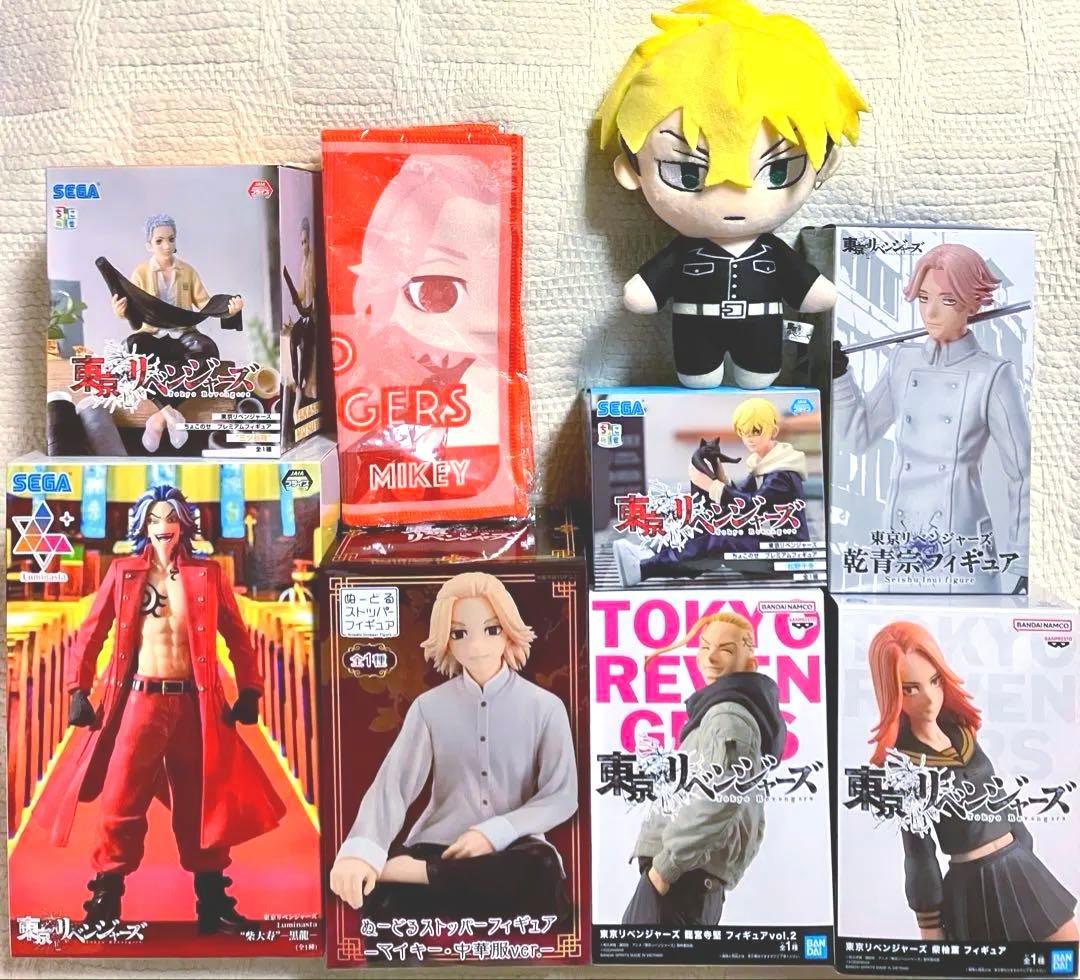 東京リベンジャーズ　フィギュア７種 ＋ミニタオル＋マスコット