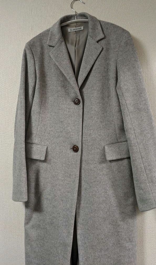 SALE ジルサンダー カシミヤ100% チェスターコート