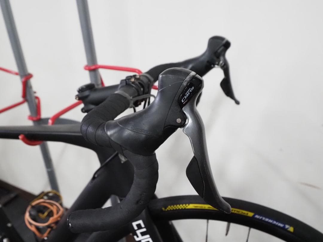 走行50キロ 毘沙 ５号 M カーボンフレーム ディスクブレーキ エアロスポーク