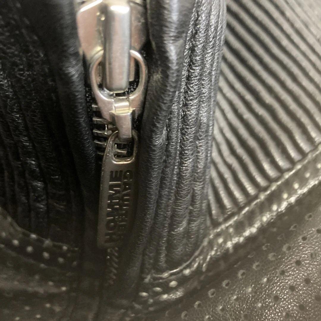 GAULTIER HOMM E 黒 羊革レザージャケット