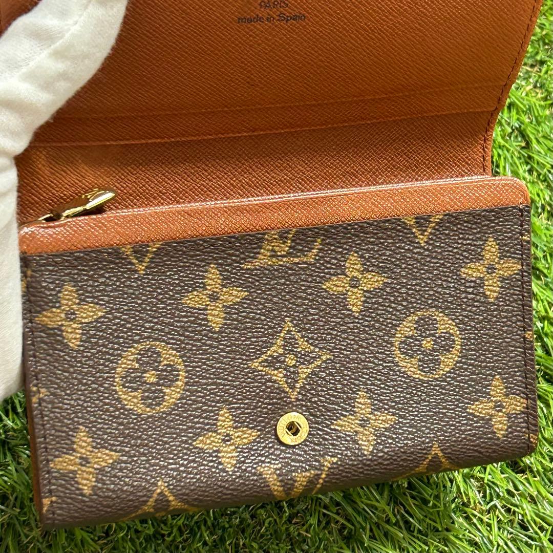 ルイヴィトン モノグラム 財布 折り財布 L字 ファスナー