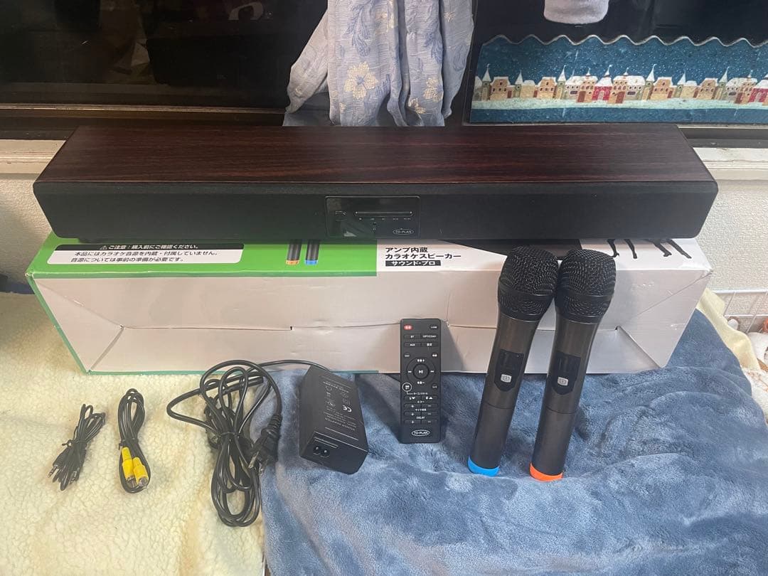TO-PLAN サウンドプロ　カラオケスピーカー　TKMI-002 マイク2本付