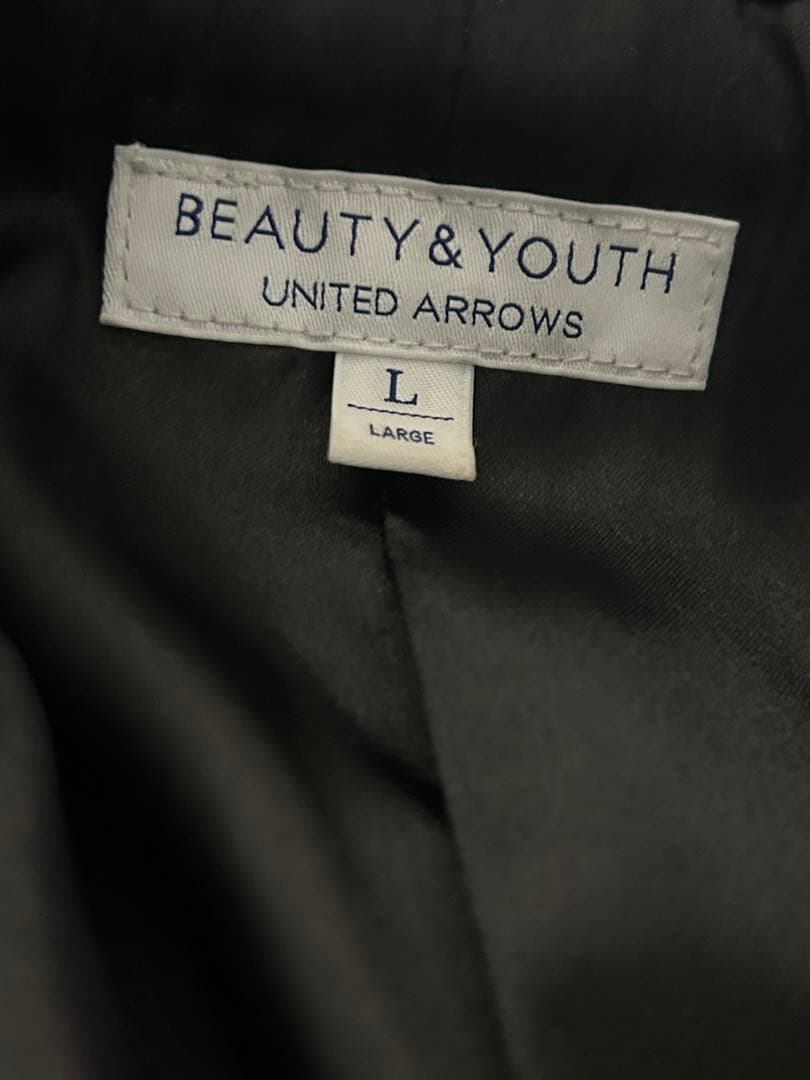 BEAUTY&YOUTH 羊革 ブラックレザージャケット L