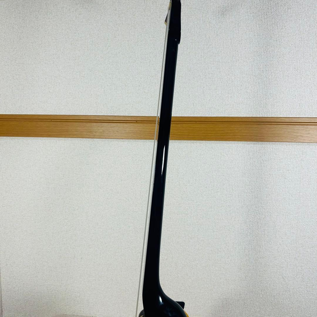 【美品】沖縄三線 三味線 人工革 合皮 ヘビ柄　ハードケース付 民族楽器 弦楽器