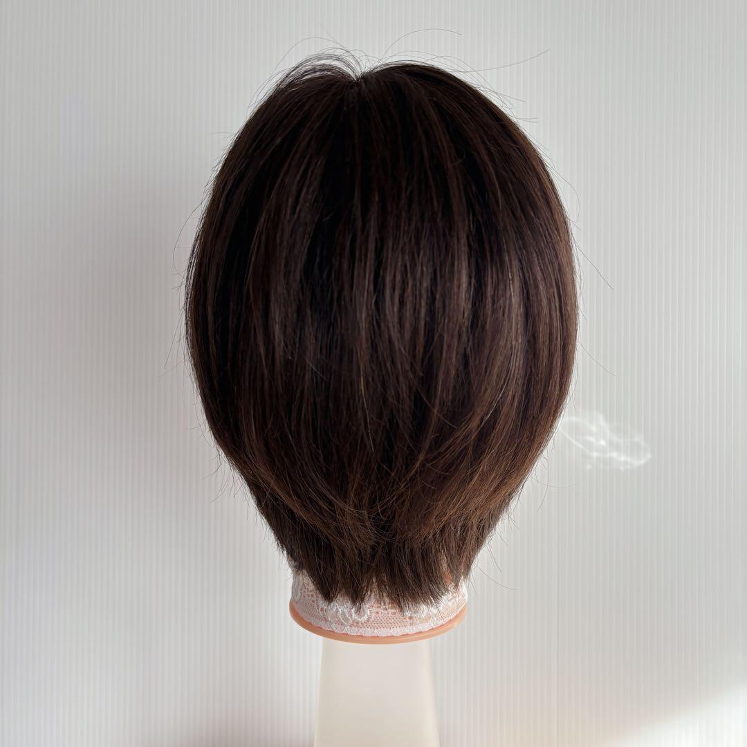 小さめ頭さんとお子様限定価格！本格仕様のリアルスキンウイッグ　子　ブラウン