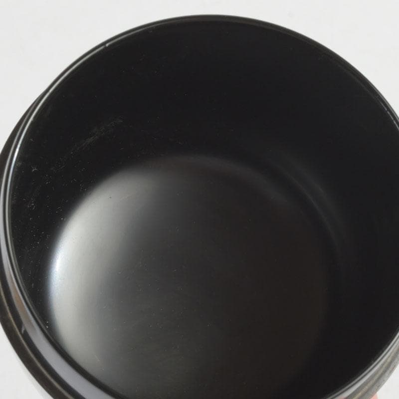 茶道具　中村湖彩作　朝顔蒔絵　中棗　共布共箱　V　9288