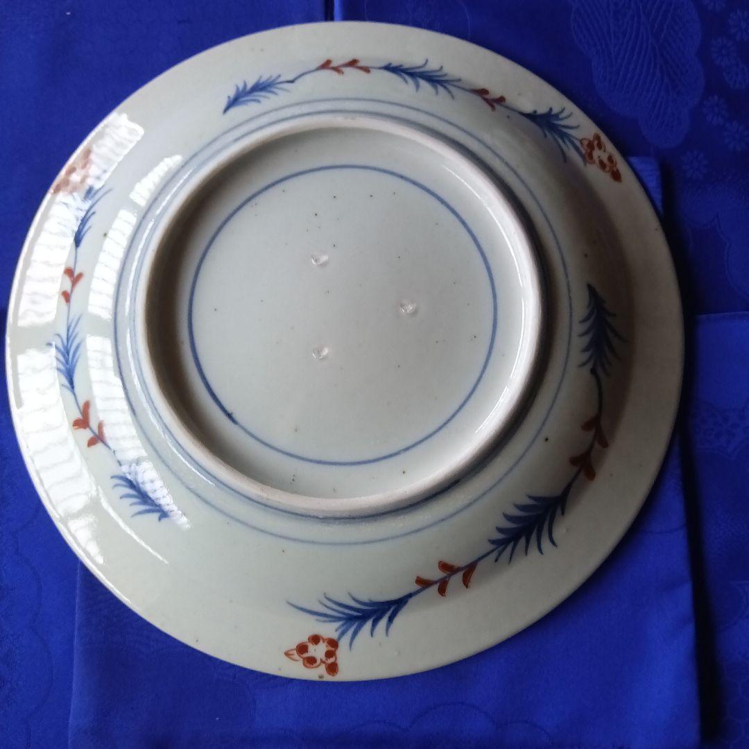 古伊万里兜皿花籠図柄無傷