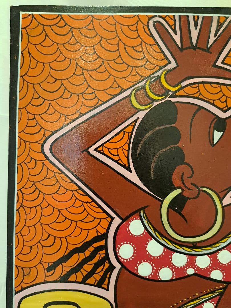 ヨ*コ様 ティンガティンガ 原画 MR•MALIKITA ママアフリカ茶