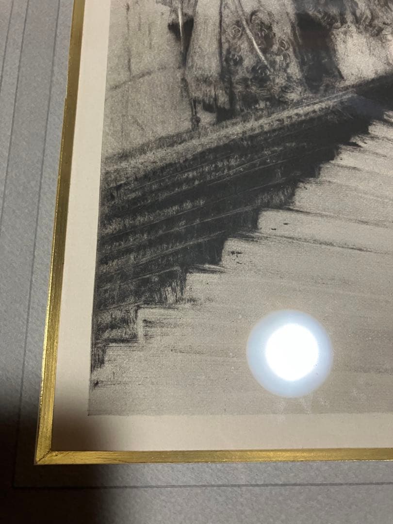 ルイ・イカール　「聖女の守り神　18」銅版画　額装　箱有