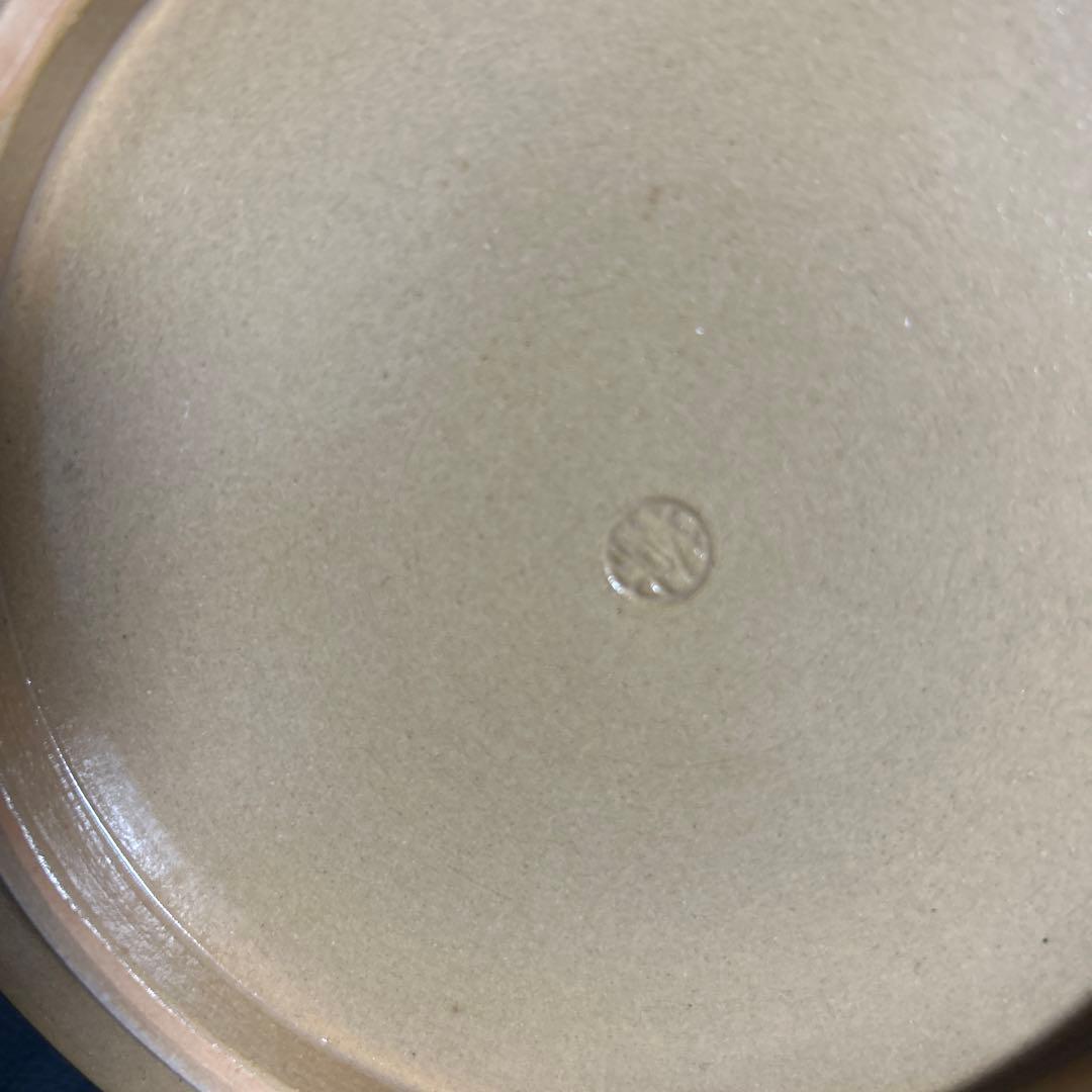 未使用　清水焼　京焼 土渕陶葊　陶あん　陶葊窯 絵付け　金彩　紫陽花　大皿　絵皿