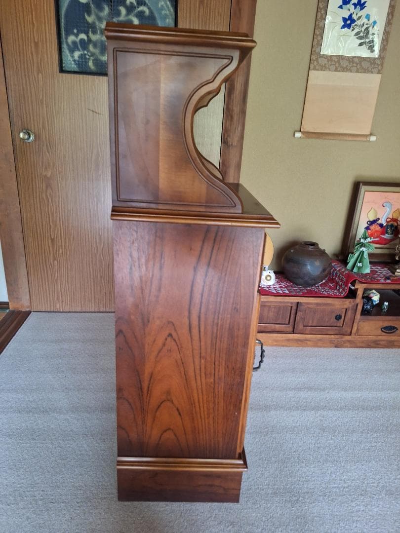 美品！karimoku カリモク コロニアル 電話台 花台 リビング収納