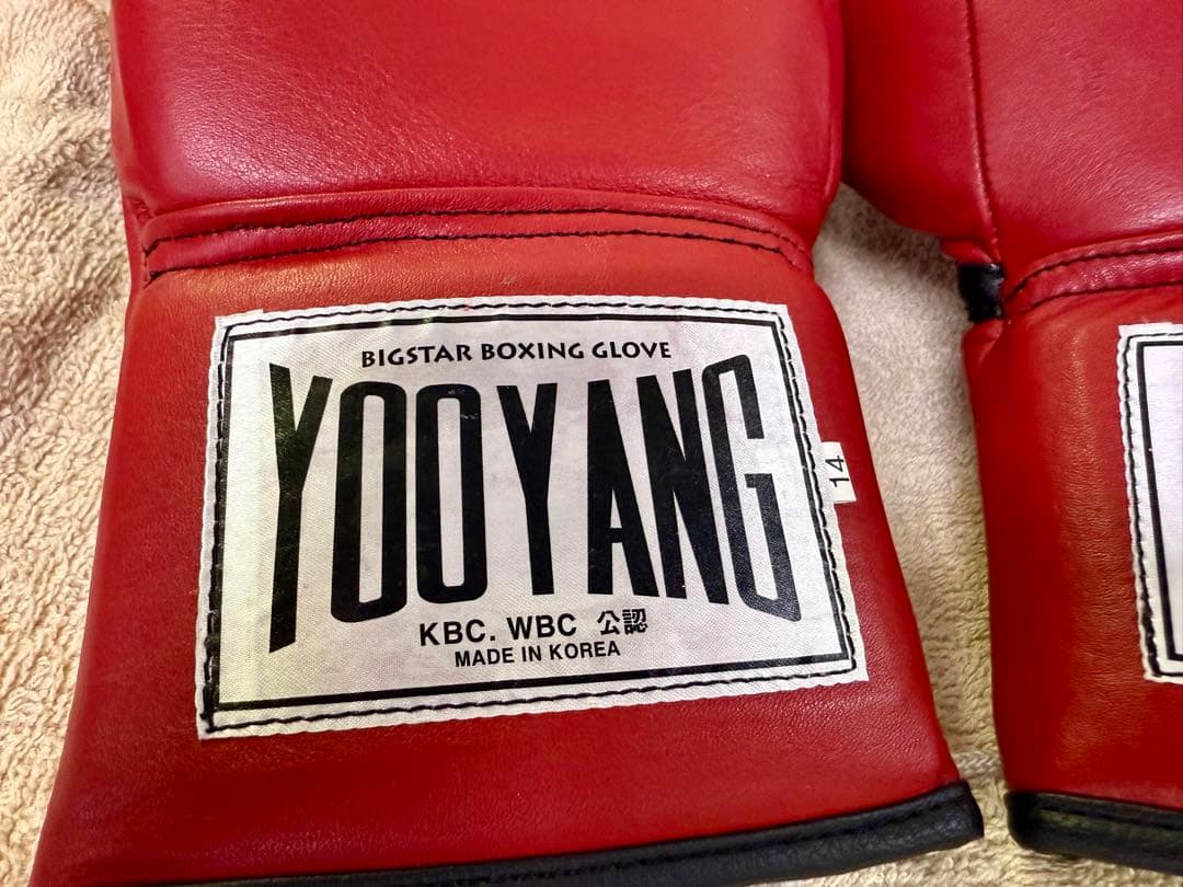 YOOYANG BIGSTAR ボクシンググローブ レッド