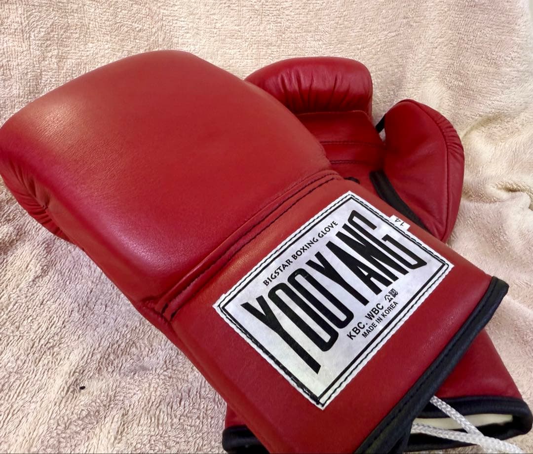 YOOYANG BIGSTAR ボクシンググローブ レッド