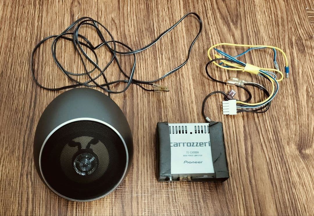 ALPINE DLB-100RスピーカーとPioneer TS-C900Aアンプ