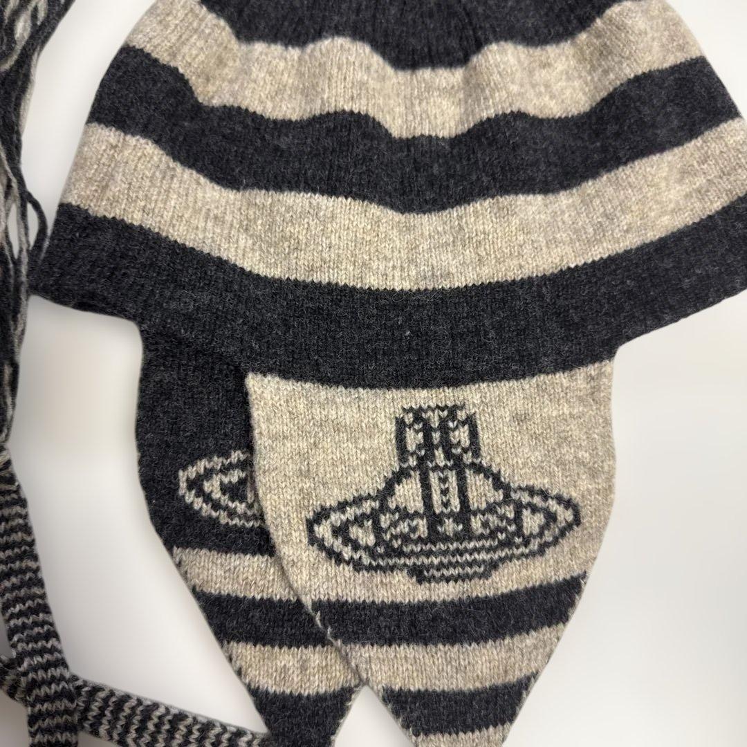 ヴィヴィアンウエストウッド 耳当てニット帽