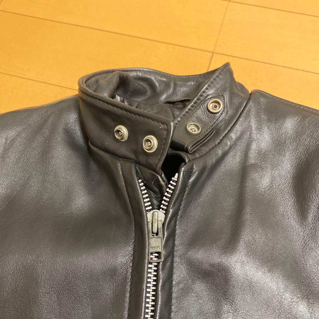 訳ありschott ショット641シングルライダース ボアライナー付 38