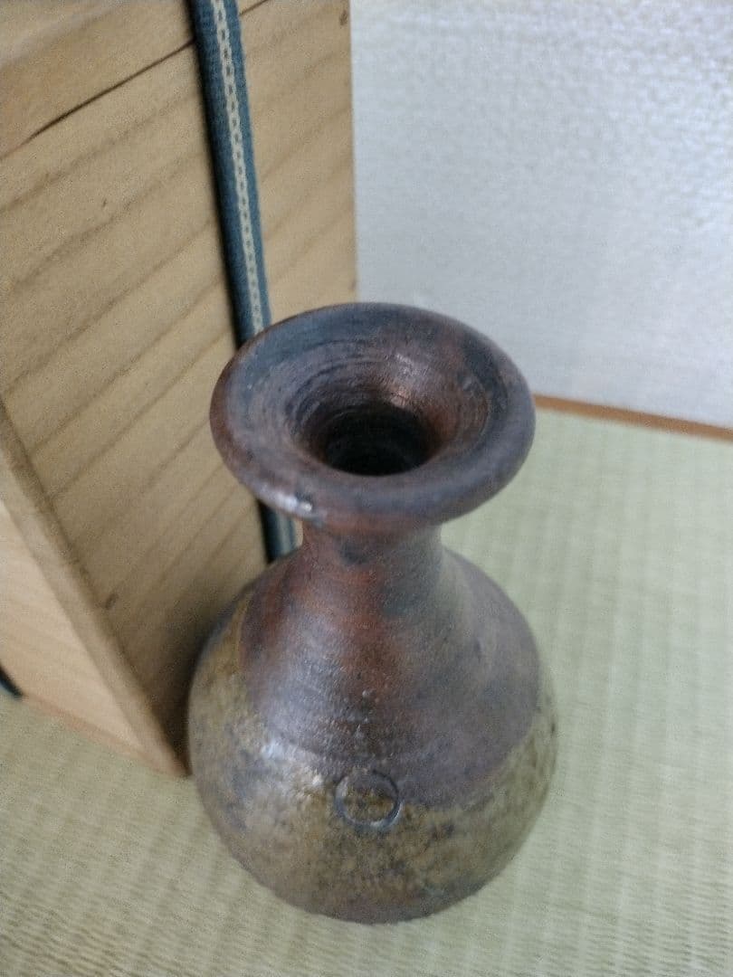 桂又三郎 古備前 小徳利 木箱付き