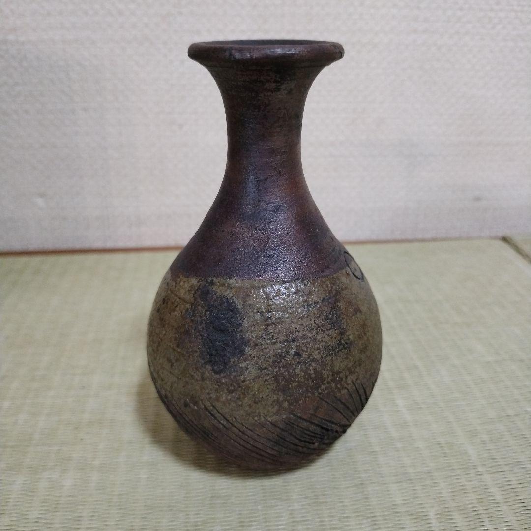 桂又三郎 古備前 小徳利 木箱付き