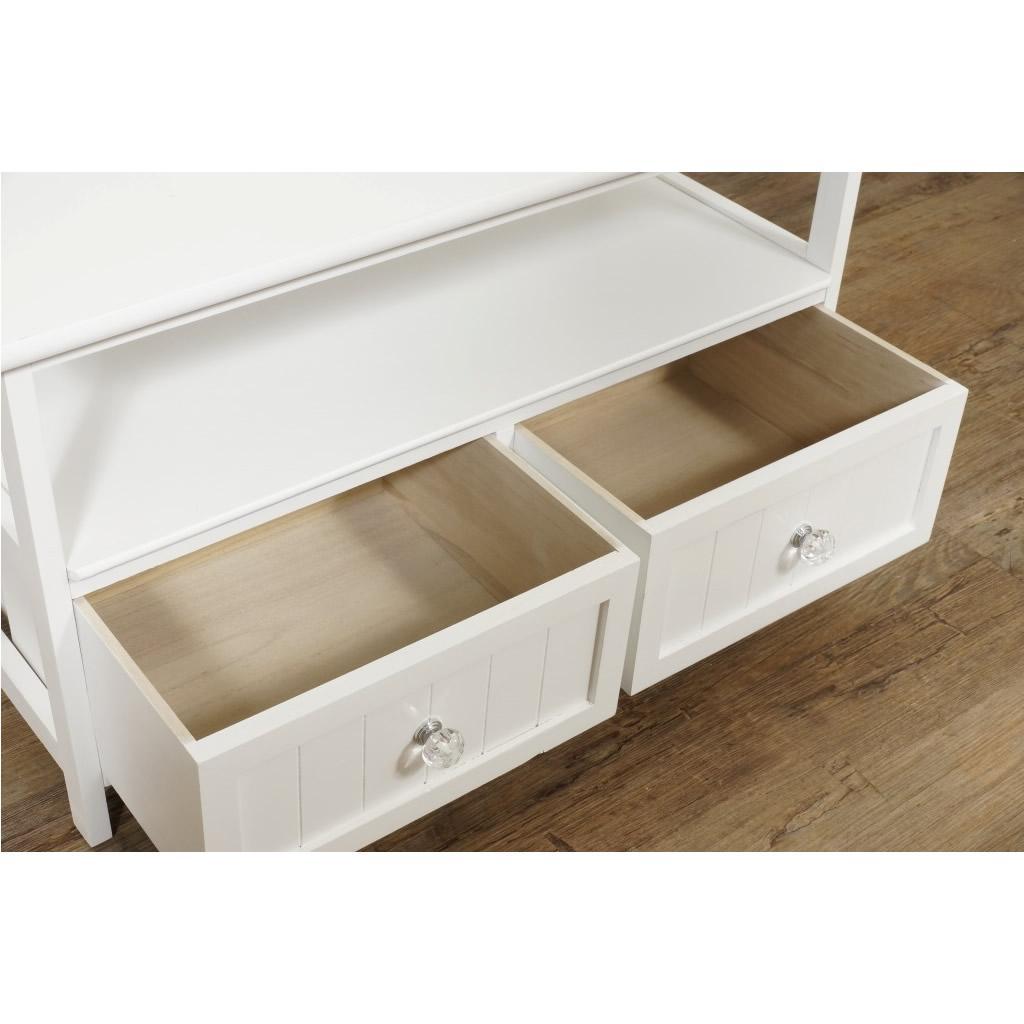 フォロー割【新品】アンティーク調 テレビ台　クリスタル調ハンドル　 幅72㎝