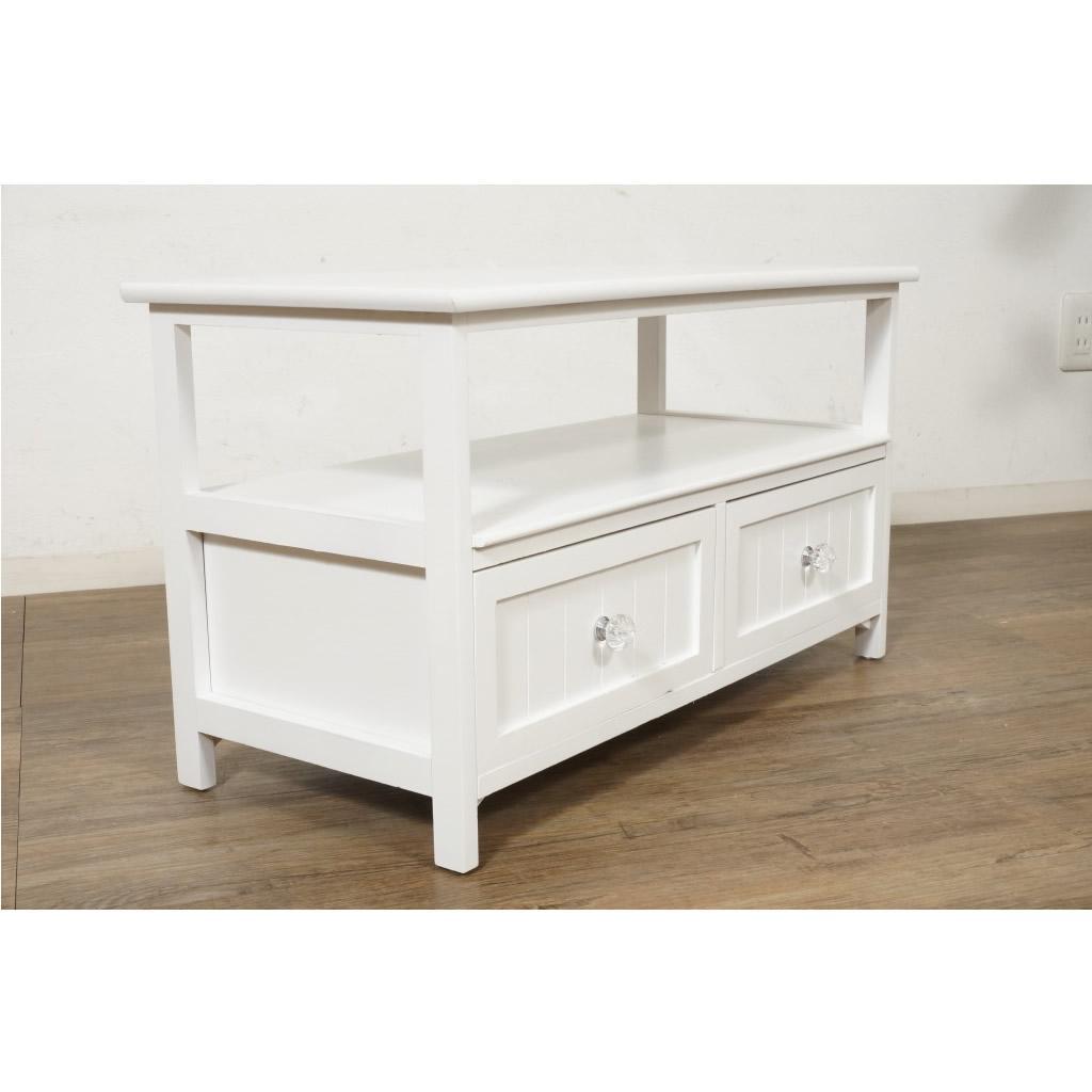 フォロー割【新品】アンティーク調 テレビ台　クリスタル調ハンドル　 幅72㎝