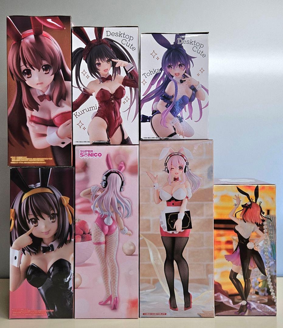 【未開封】プライズ 美少女フィギュア まとめ売り 7点セット ⑥ バニー