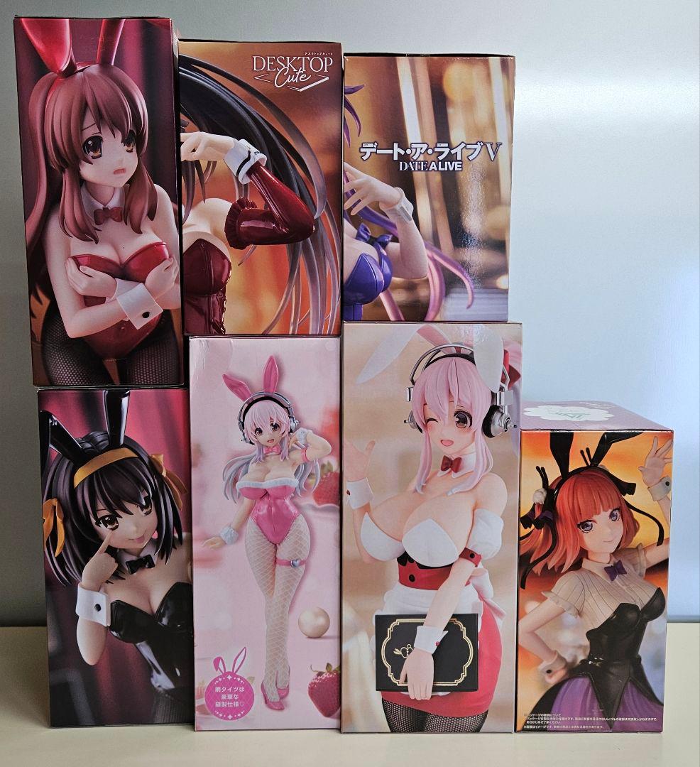 【未開封】プライズ 美少女フィギュア まとめ売り 7点セット ⑥ バニー