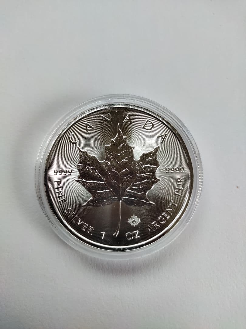 カナダ王室造幣局発行 メイプルリーフ銀貨 1オンス 5枚セット