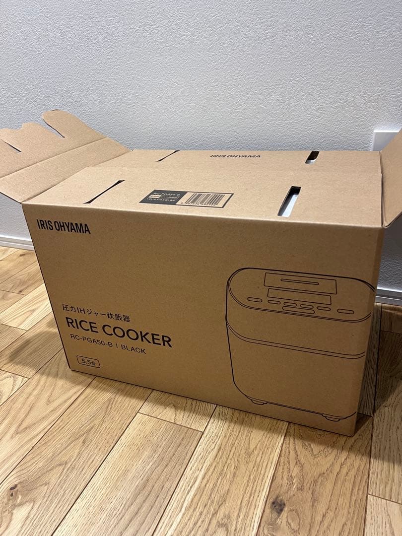 IRIS OHYAMA 圧力IH炊飯器 RC-PGA50-B ブラック 5.5合