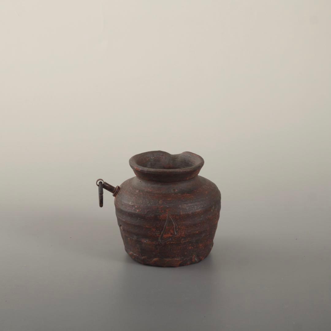 古備前 雀口 掛花入 小徳利 古備前鳶口 古美術 古道具 アンティーク 備前徳利