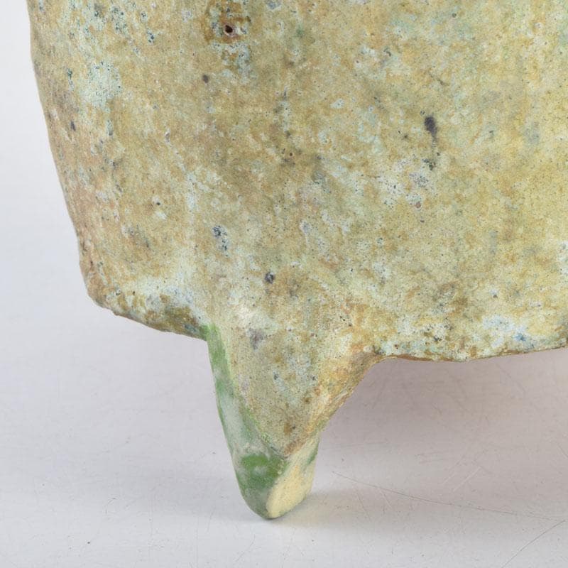 中国　漢緑釉　銀化　穀物倉　C　9229